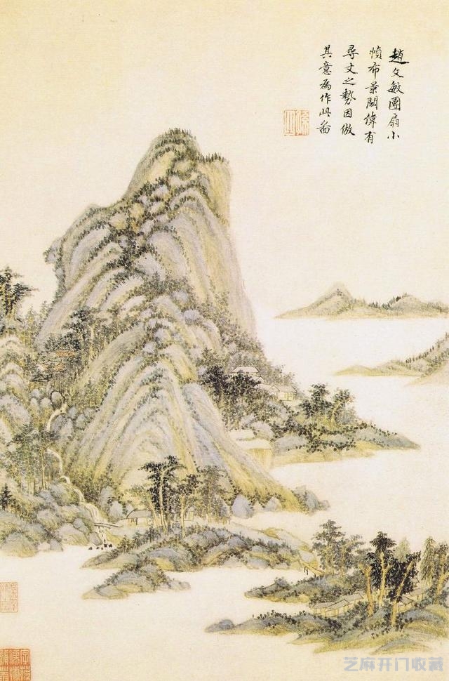 王时敏《仿古山水图册》：主张摹古，笔墨含蓄，苍润松秀，浑厚清逸！