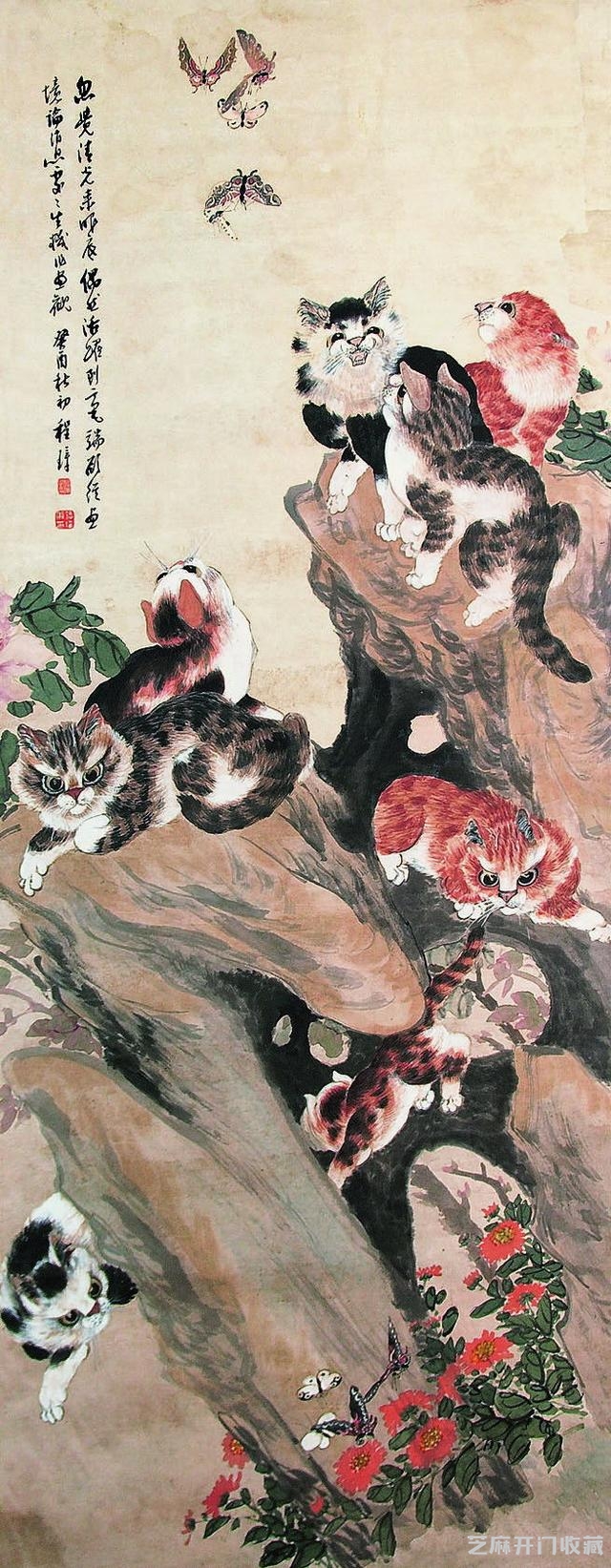 中国近代著名画家程璋花鸟作品欣赏