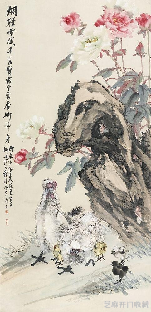 中国近代著名画家程璋花鸟作品欣赏