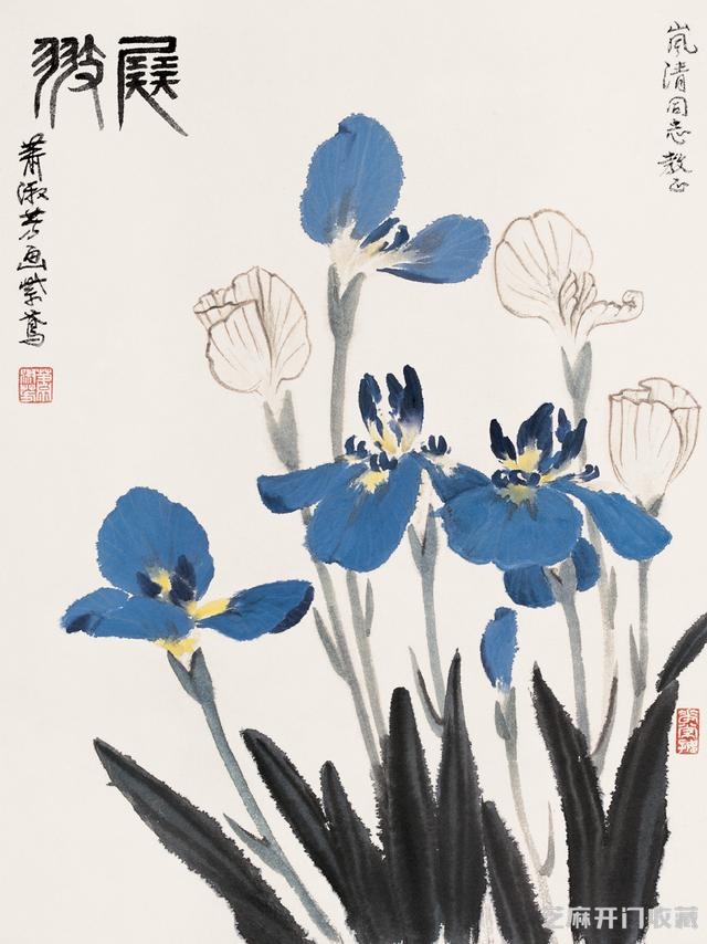 当代著名的花卉画家萧淑芳作品欣赏