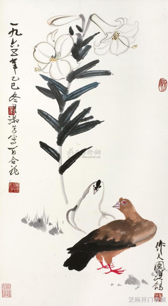 当代著名的花卉画家萧淑芳作品欣赏