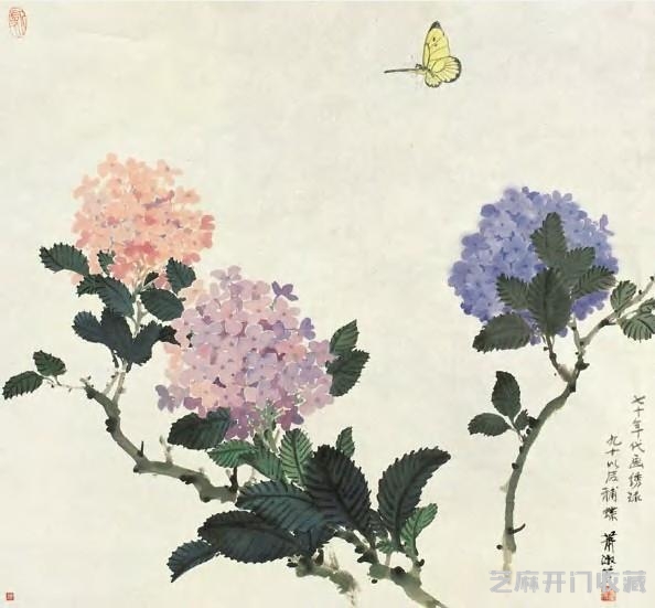 萧淑芳花卉作品欣赏