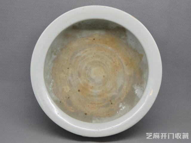 清康熙 德化窑带永字款青花山水人物纹香炉 直径16CM