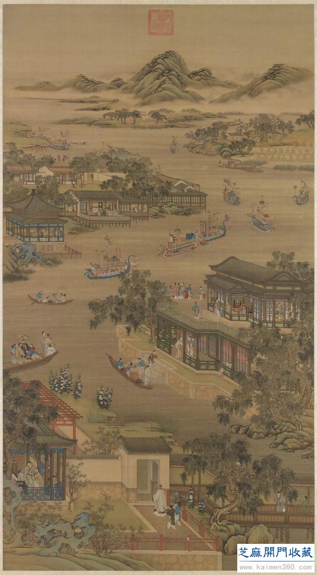 台北故宫博物院藏 ></div>>> 清院画《十二月令图》
