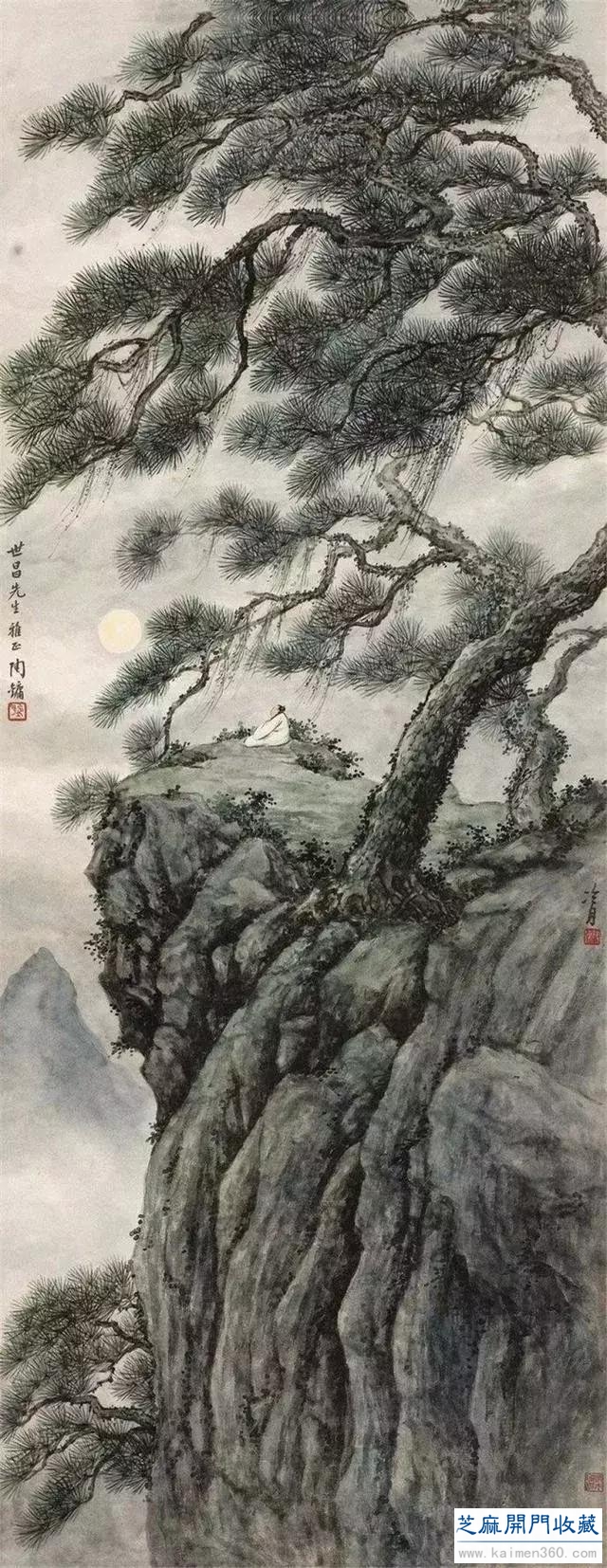 陶冷月山水精品50幅，月色撩人！