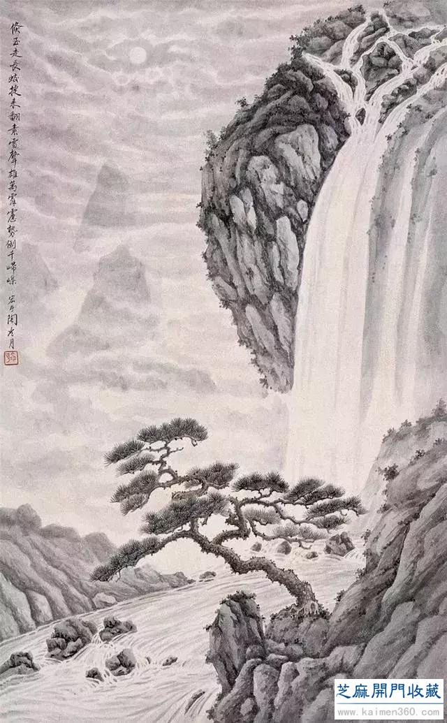 陶冷月山水精品50幅，月色撩人！