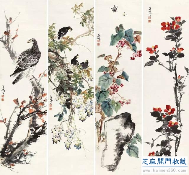 现代中国卓有成就的花鸟画大师——王雪涛（精品100幅）