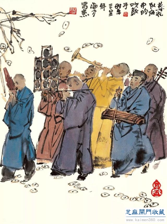 马海方｜老北京民俗风情水墨画（125幅）