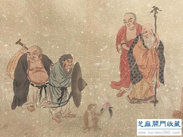 明 吴彬《枝隐头陀》手卷