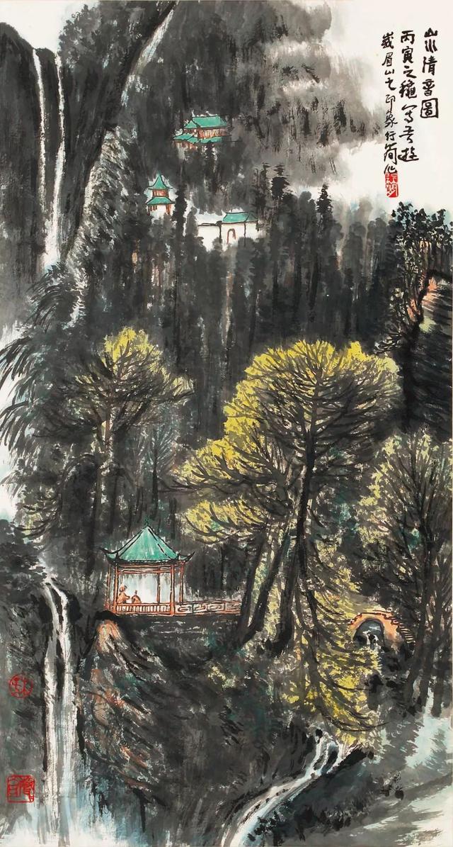 中央美院副教授｜李行简水墨山水画赏析（80幅）