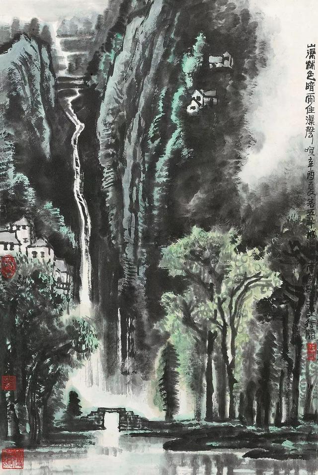 中央美院副教授｜李行简水墨山水画赏析（80幅）