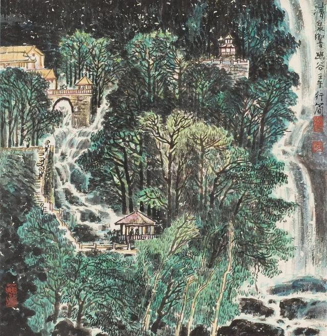 中央美院副教授｜李行简水墨山水画赏析（80幅）