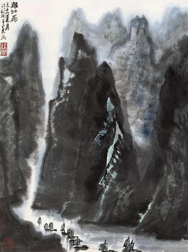 中央美院副教授｜李行简水墨山水画赏析（80幅）