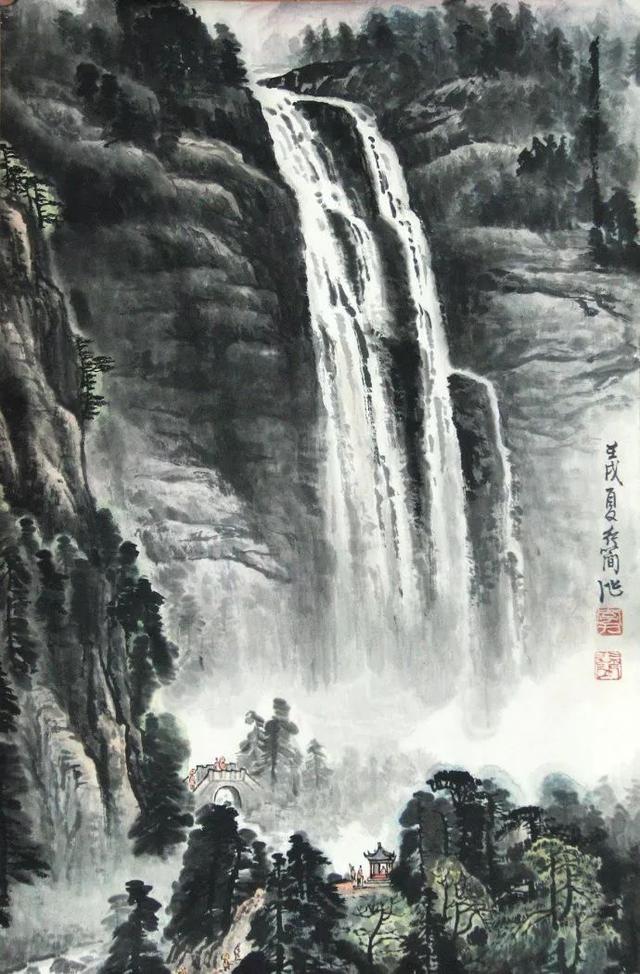 中央美院副教授｜李行简水墨山水画赏析（80幅）