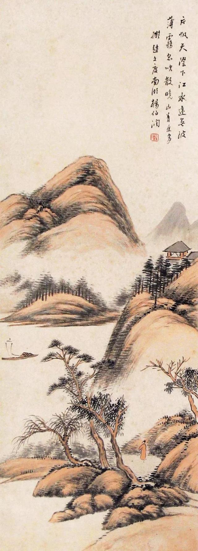 清末画家｜杨伯润山水画赏析（80幅）