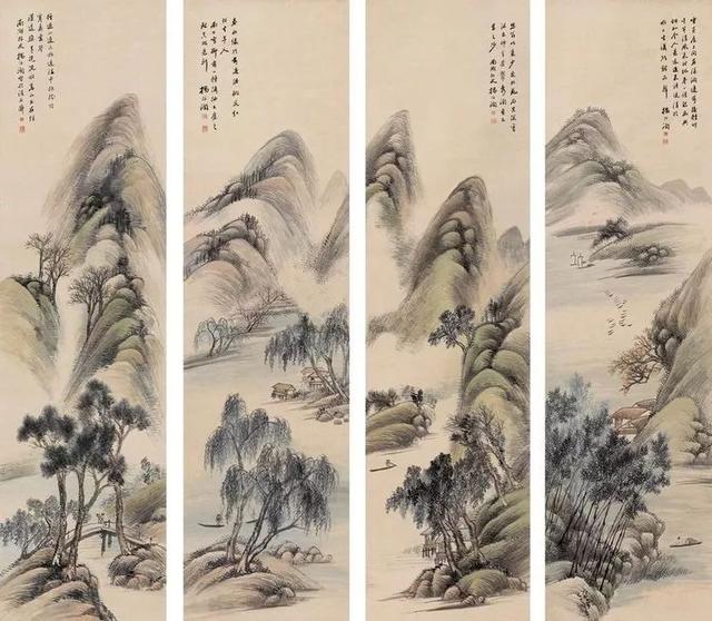 清末画家｜杨伯润山水画赏析（80幅）