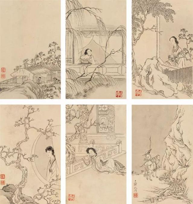 晚清著名画家｜改琦人物作品合辑（140幅）