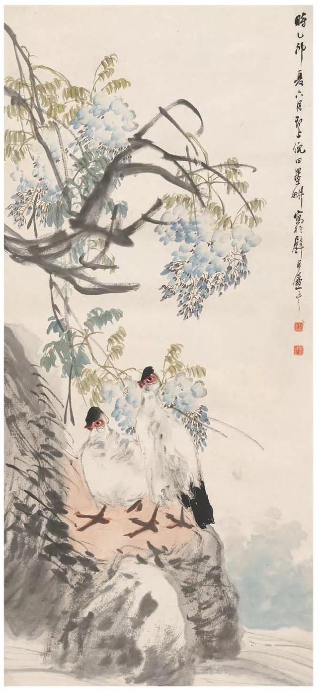 晚清画家｜倪田花鸟、人物、山水画合辑（130幅）