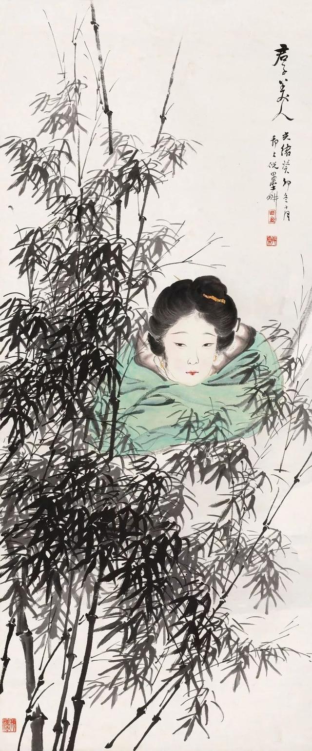 晚清画家｜倪田花鸟、人物、山水画合辑（130幅）