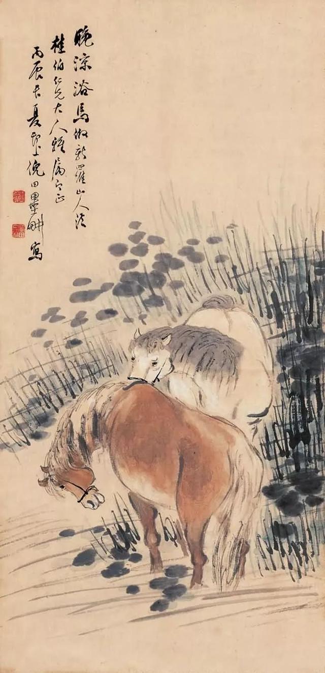 晚清画家｜倪田花鸟、人物、山水画合辑（130幅）