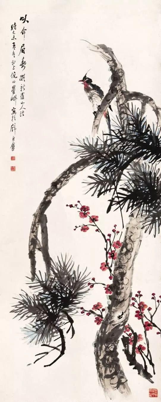 晚清画家｜倪田花鸟、人物、山水画合辑（130幅）