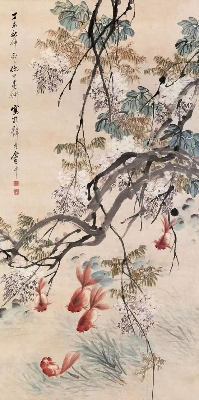 晚清画家｜倪田花鸟、人物、山水画合辑（130幅）