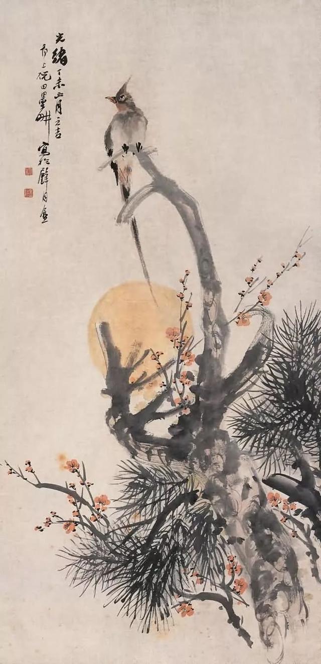 晚清画家｜倪田花鸟、人物、山水画合辑（130幅）