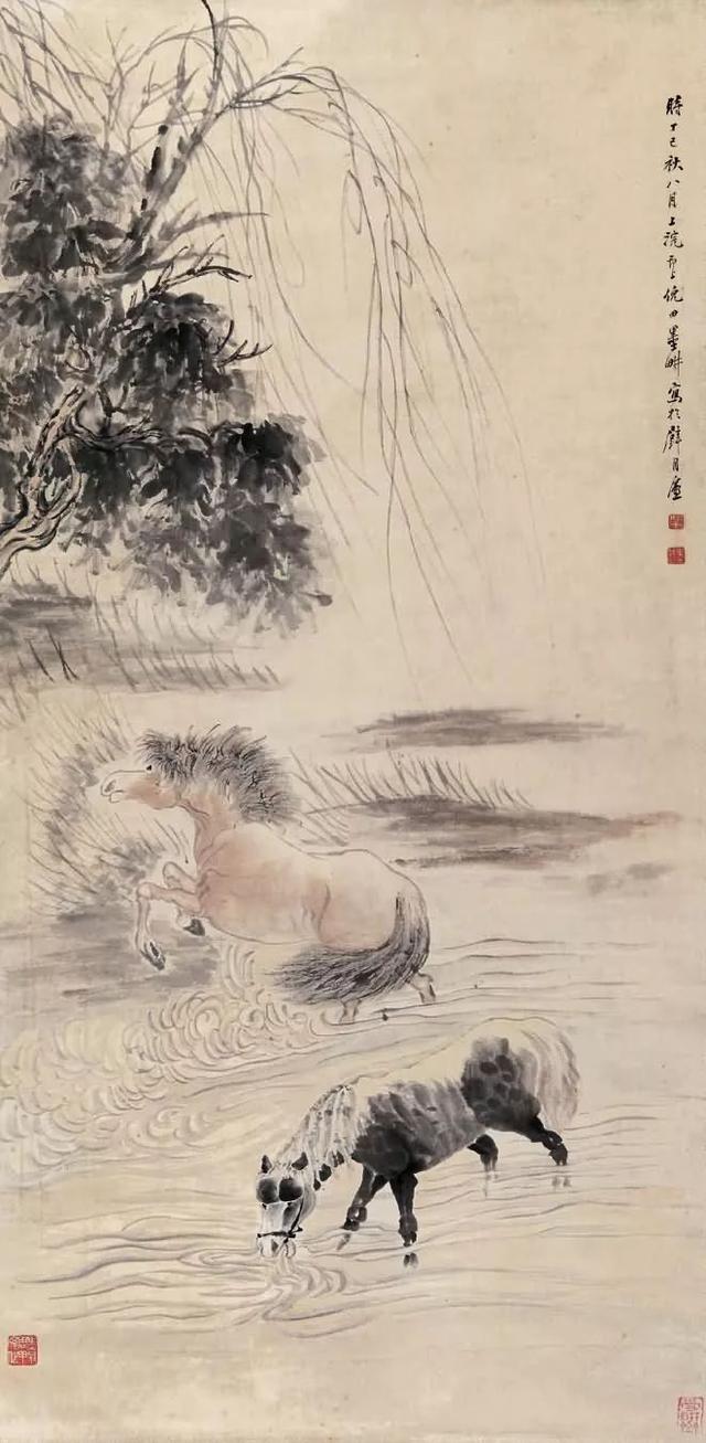 晚清画家｜倪田花鸟、人物、山水画合辑（130幅）