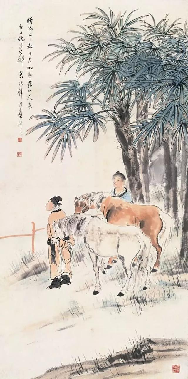 晚清画家｜倪田花鸟、人物、山水画合辑（130幅）