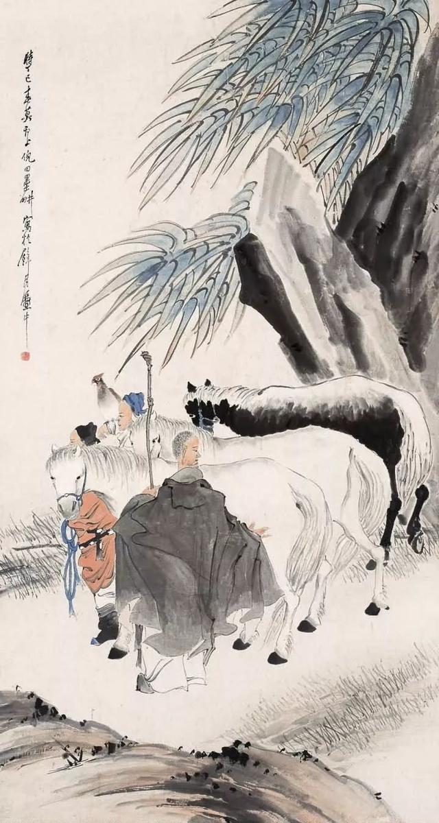 晚清画家｜倪田花鸟、人物、山水画合辑（130幅）