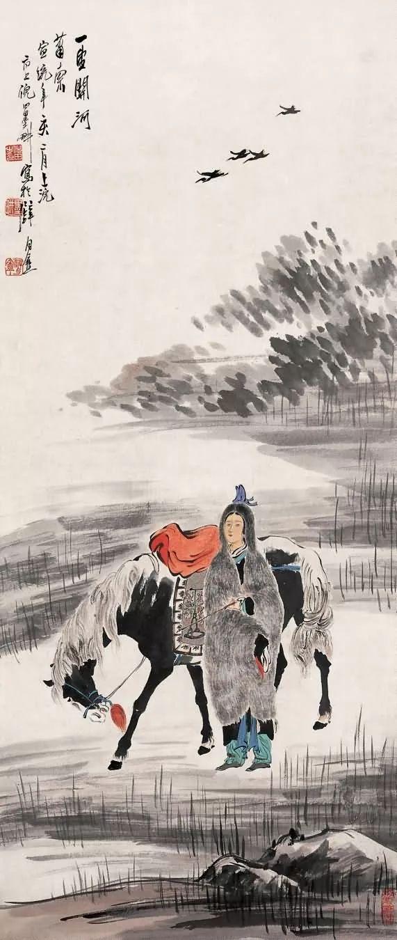 晚清画家｜倪田花鸟、人物、山水画合辑（130幅）