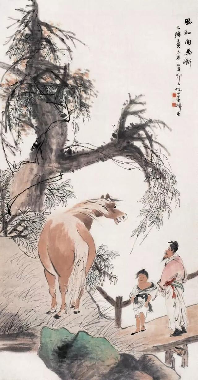 晚清画家｜倪田花鸟、人物、山水画合辑（130幅）