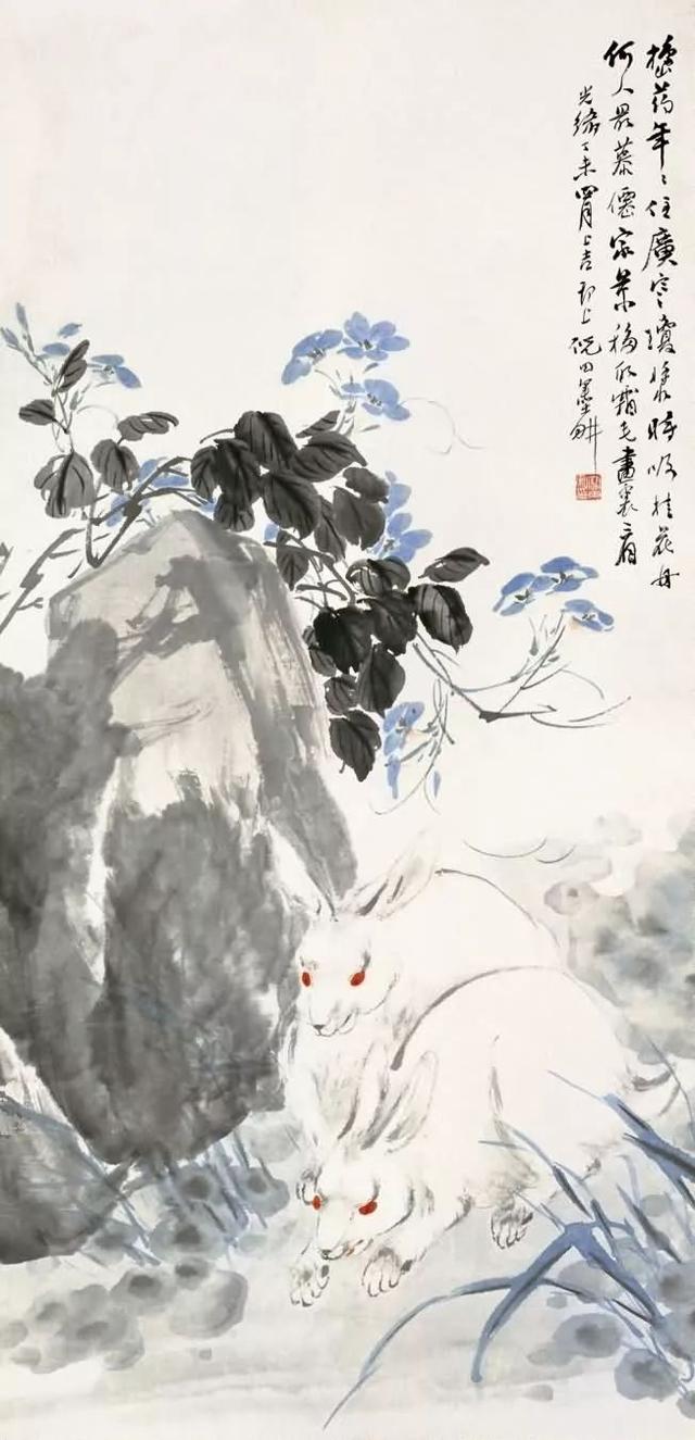 晚清画家｜倪田花鸟、人物、山水画合辑（130幅）