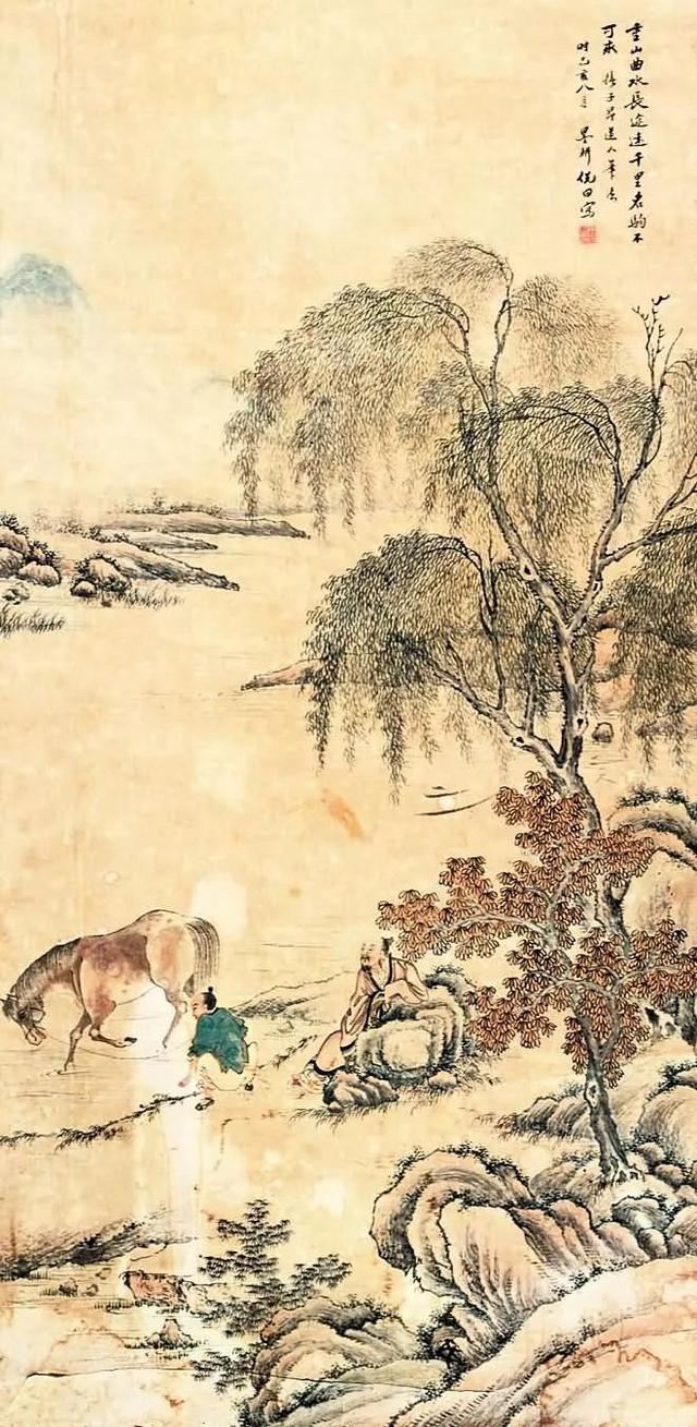 晚清画家｜倪田花鸟、人物、山水画合辑（130幅）