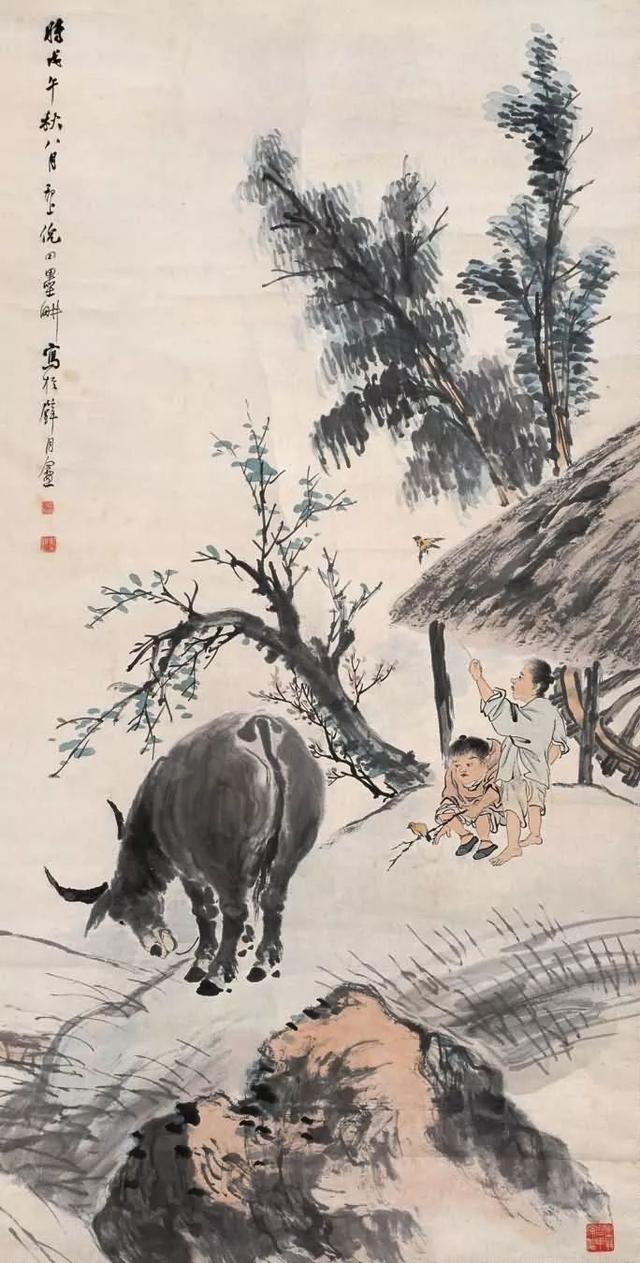 晚清画家｜倪田花鸟、人物、山水画合辑（130幅）