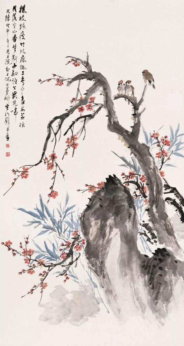 晚清画家｜倪田花鸟、人物、山水画合辑（130幅）