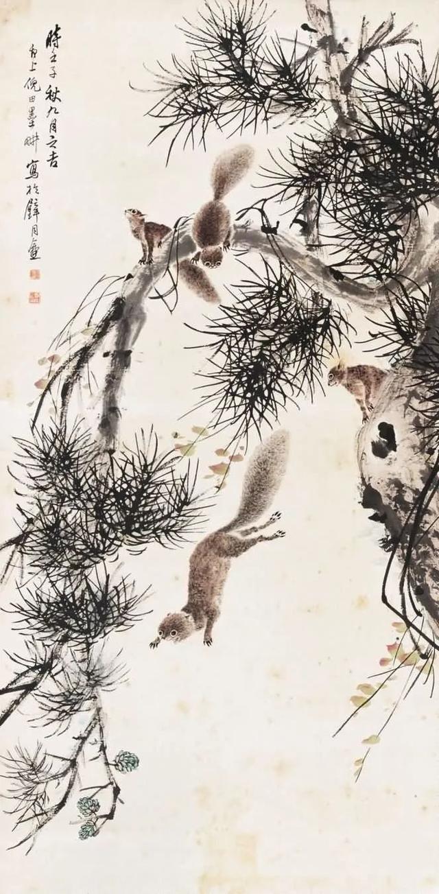 晚清画家｜倪田花鸟、人物、山水画合辑（130幅）