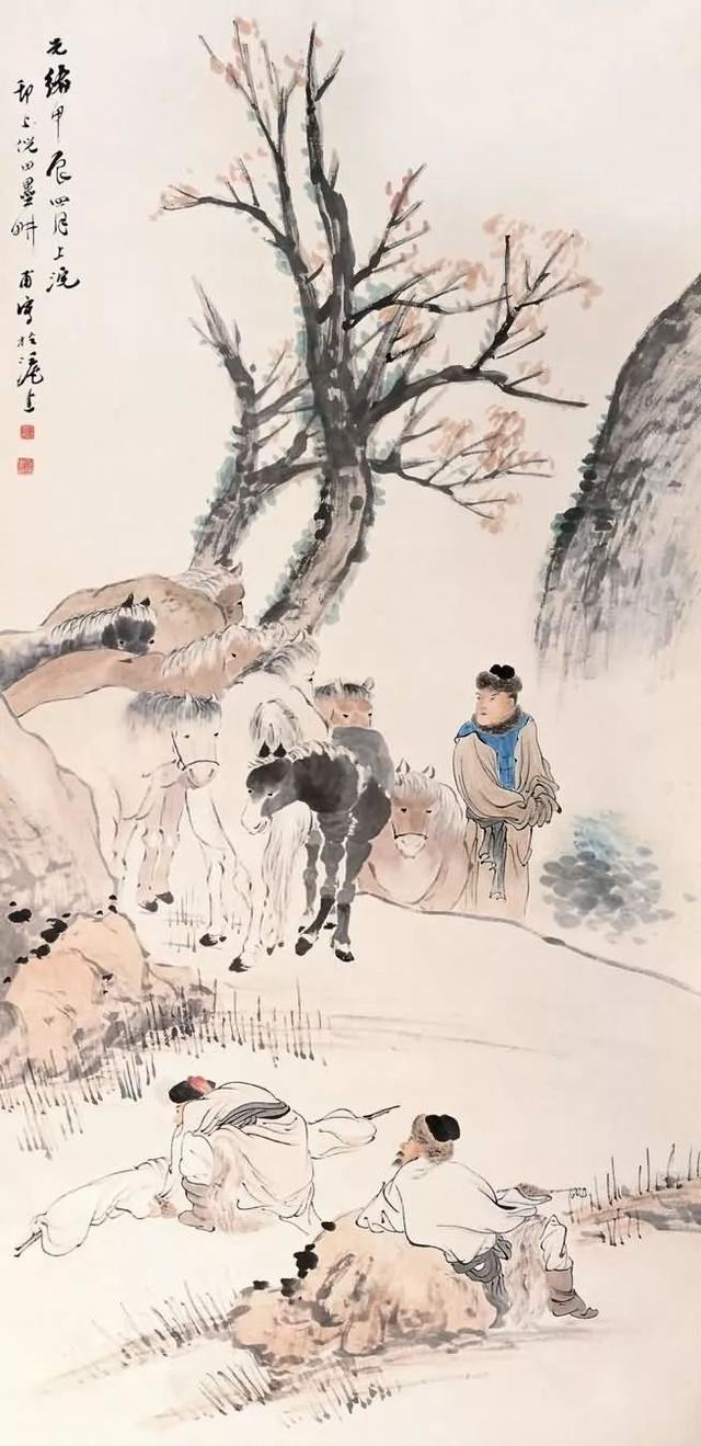 晚清画家｜倪田花鸟、人物、山水画合辑（130幅）