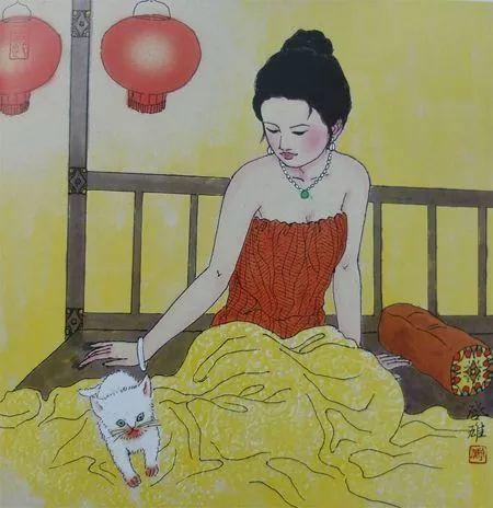 徐启雄｜现代工笔美人画的开拓者（80幅）