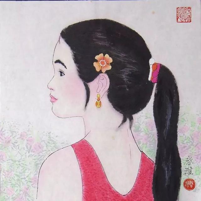 徐启雄｜现代工笔美人画的开拓者（80幅）