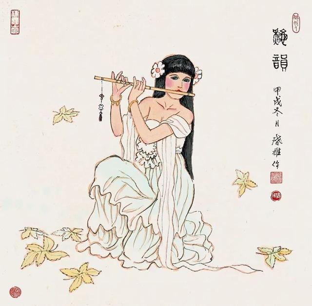 徐启雄｜现代工笔美人画的开拓者（80幅）