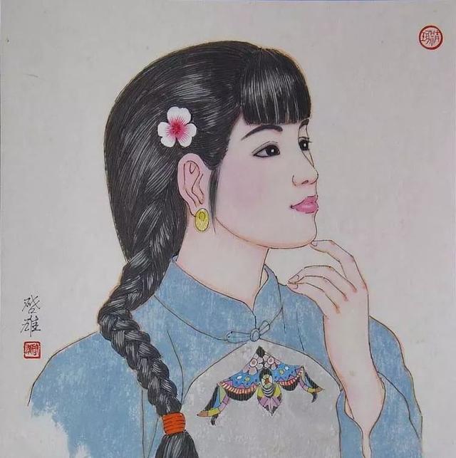 徐启雄｜现代工笔美人画的开拓者（80幅）