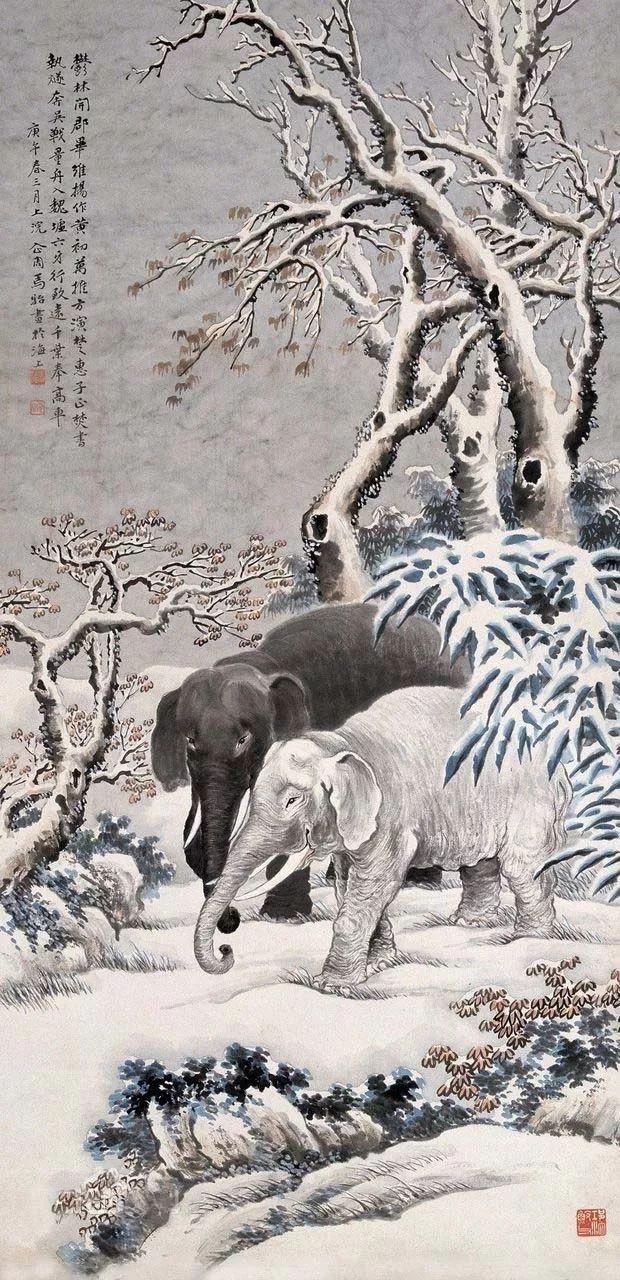 马企周｜山水，人物，花鸟画欣赏（80幅）