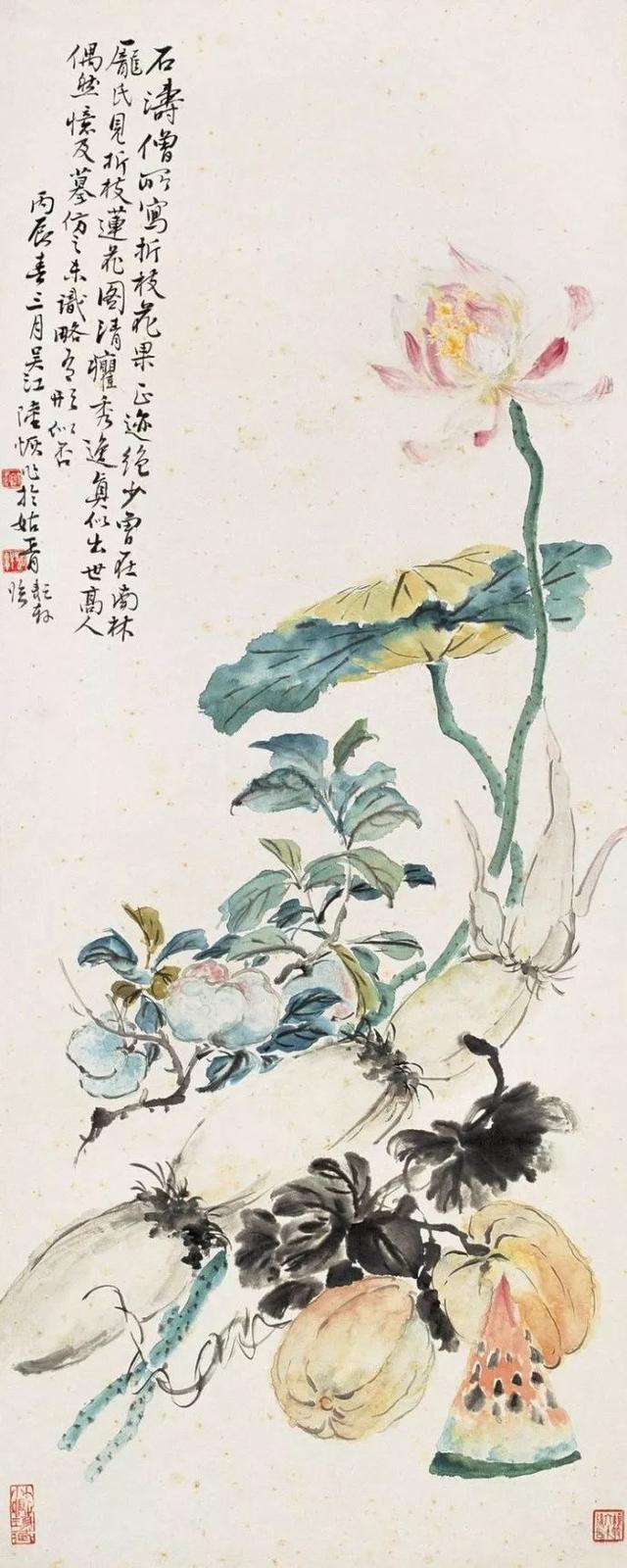 全才画家｜陆恢山水，人物，花鸟画合辑（120幅）