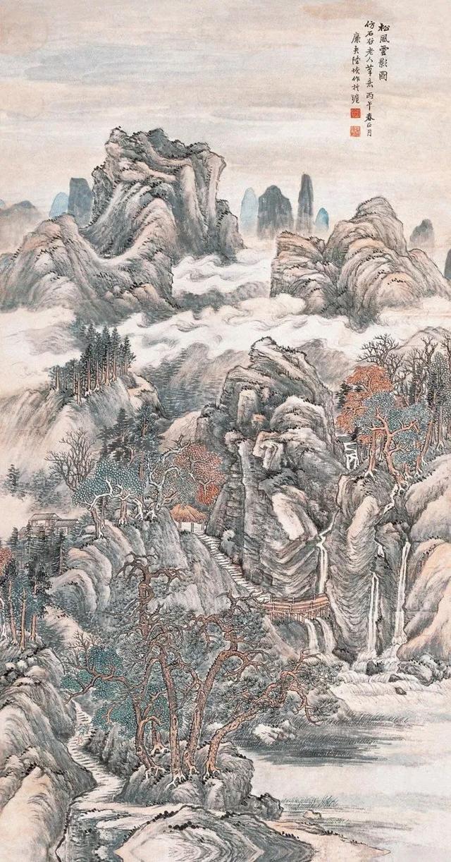 全才画家｜陆恢山水，人物，花鸟画合辑（120幅）