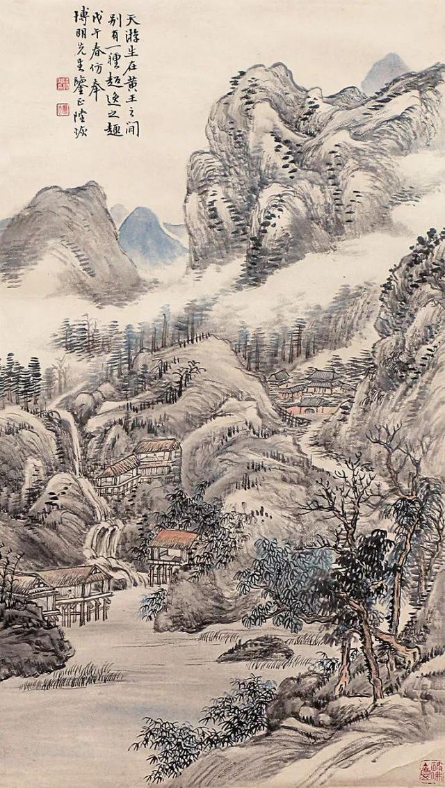 全才画家｜陆恢山水，人物，花鸟画合辑（120幅）