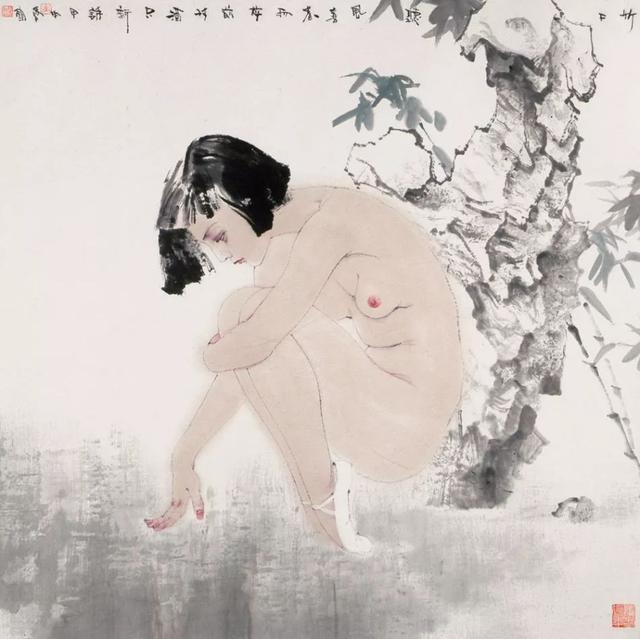 李爱国｜水墨女人体画赏析