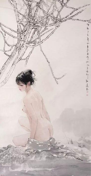 李爱国｜水墨女人体画赏析