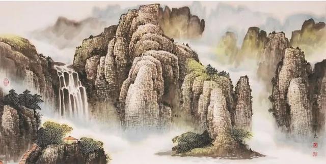 烟云与山川｜杜中良工笔山水画赏析（85幅）