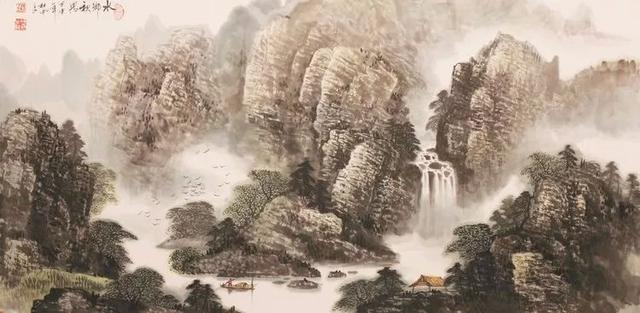 烟云与山川｜杜中良工笔山水画赏析（85幅）